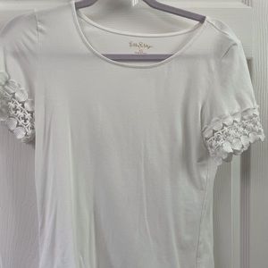 Lilly Pulitzer white knit top